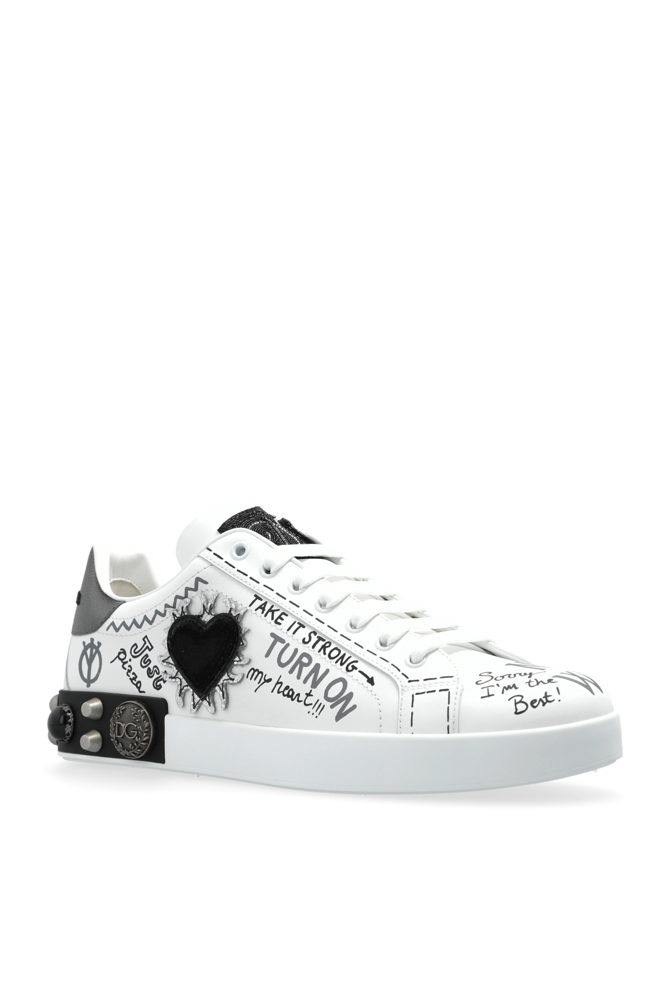 Dolce & Gabbana 'Portofino' sneakers with appliqués | Men's